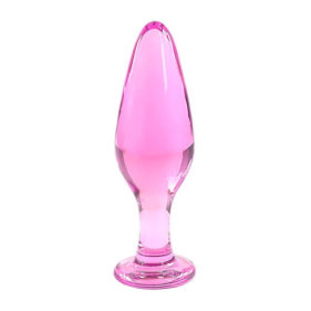 Rose Pink Crystal Anal Plug