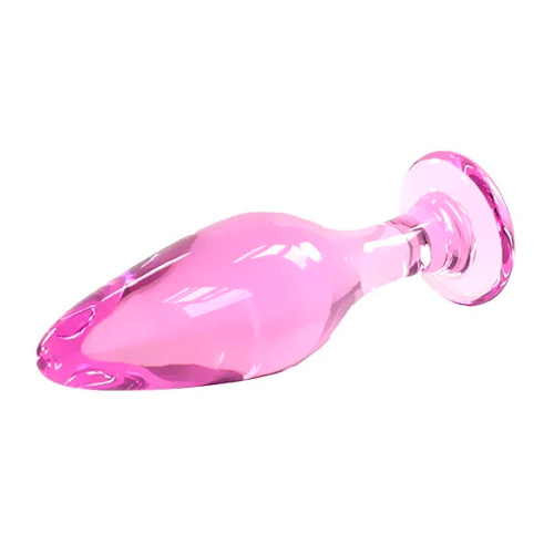 Rose Pink Crystal Anal Plug