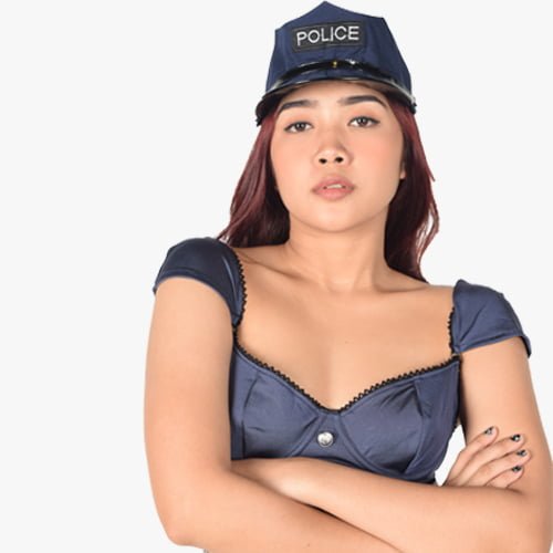 Action lady police costume