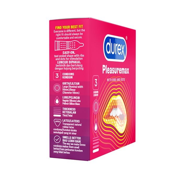 Durex Condoms Pleasuremax 3s