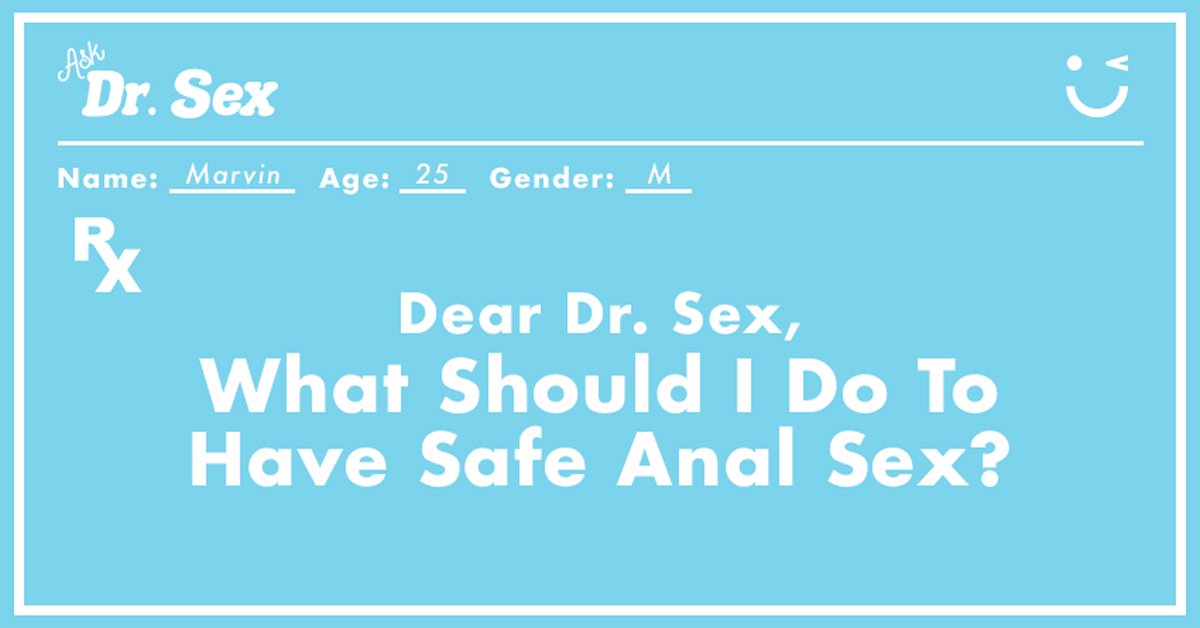 how to have safe anal sex