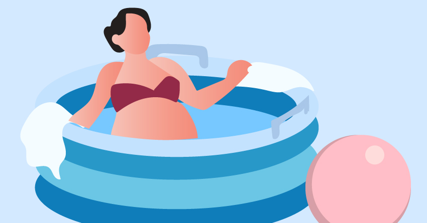 You can customize the environment if you have a water birth at home.