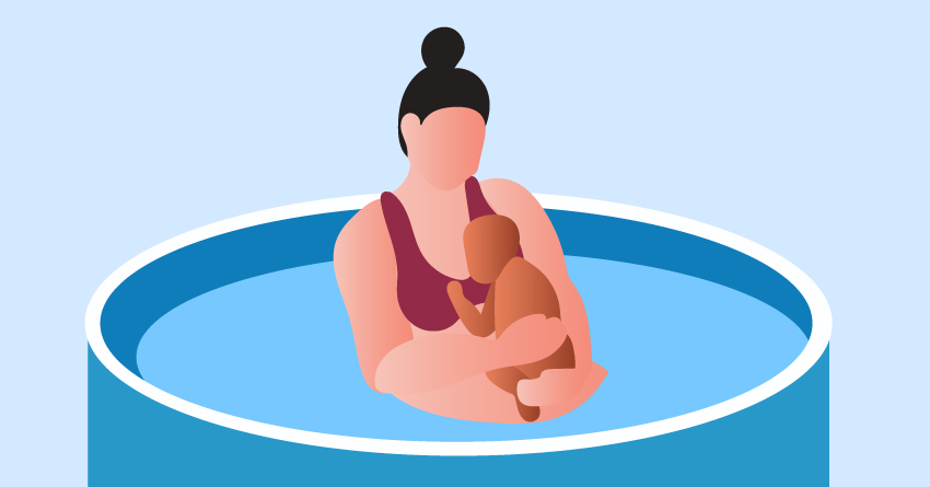 Babies born in water tend to be calmer.