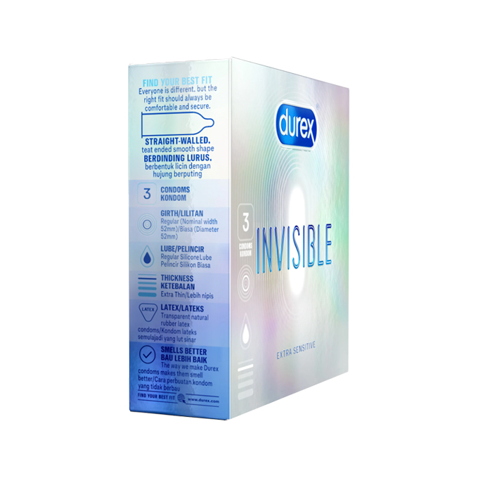 Durex Condoms Invisible 3s