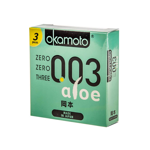 Okamoto 003 Aloe Condoms 3s