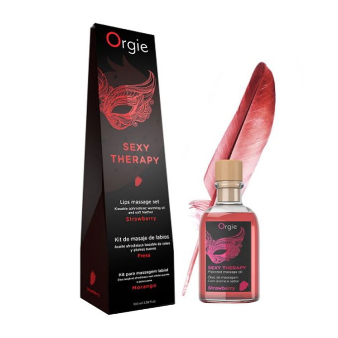 Orgie Lips Massage Kit - Strawberry