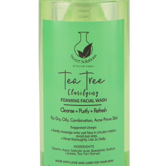 Sweet Solutions Tea Tree Clarifying Foam Facial Wash