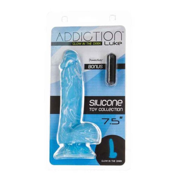 Addiction Luke 7.5-Inch Dildo - Glow in the Dark