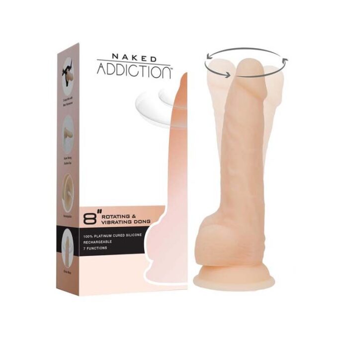 Naked Addiction 8-Inch Vibrating Dildo