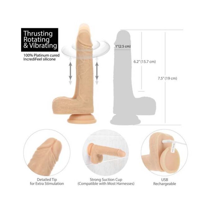 Naked Addiction The Freak 7.5-Inch Thrusting Dildo