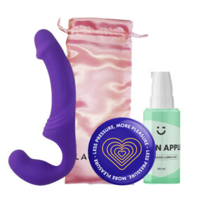 Double Rider Strapless Strap-On Vibrator Set