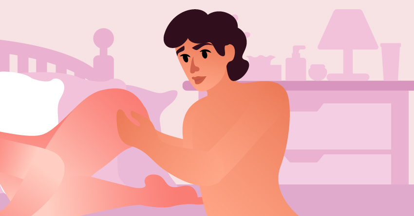 Massage your butt before anal sex