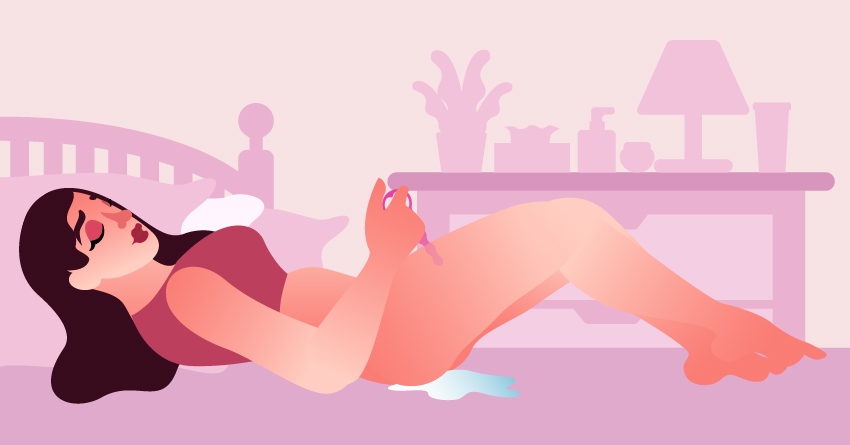 Pull your anal vibrator out as soon as you reach orgasm