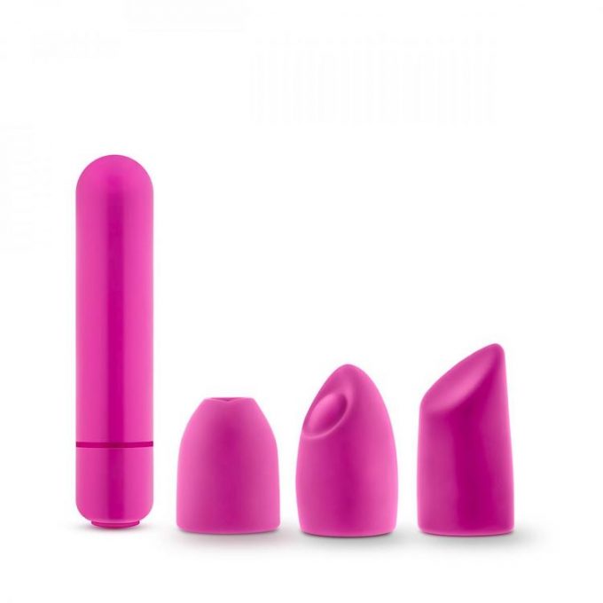Rose Euphoria Bullet Vibrator With Tips - Pink