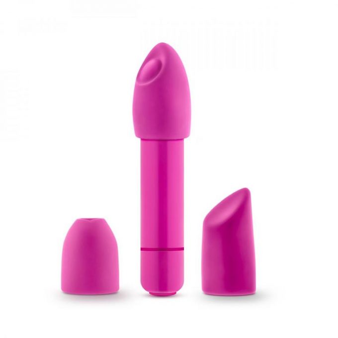 Rose Euphoria Bullet Vibrator With Tips - Pink