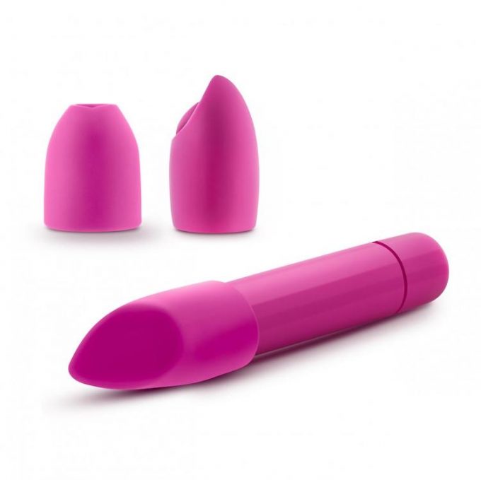 Rose Euphoria Bullet Vibrator With Tips - Pink