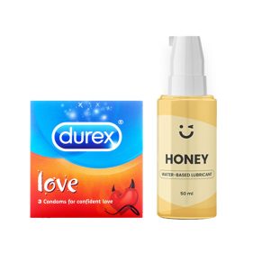 Durex Love Condoms & Water-Based Lubricant Set