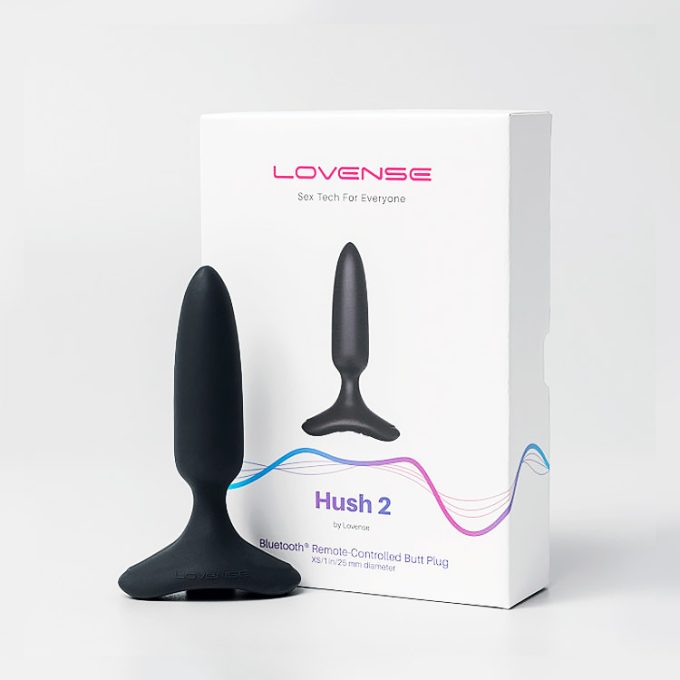 Lovense Hush 2 App-Controlled Butt Plug - 1 Inch