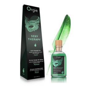 Orgie Lips Massage Kit - Apple