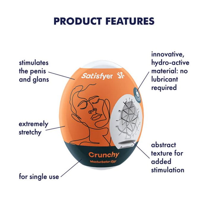 Satisfyer Masturbator Egg Crunchy