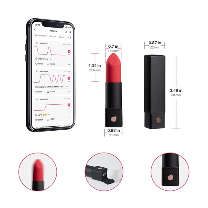 Lovense Exomoon App-Controlled Lipstick Vibrator