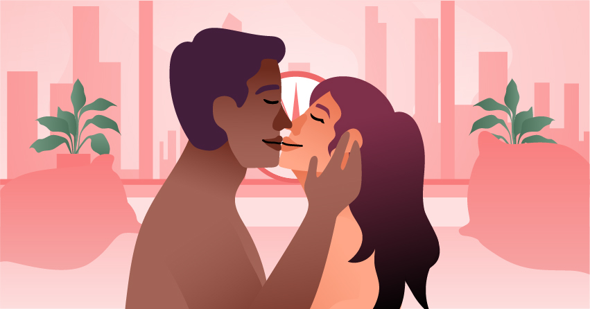 A couple that's making out. 