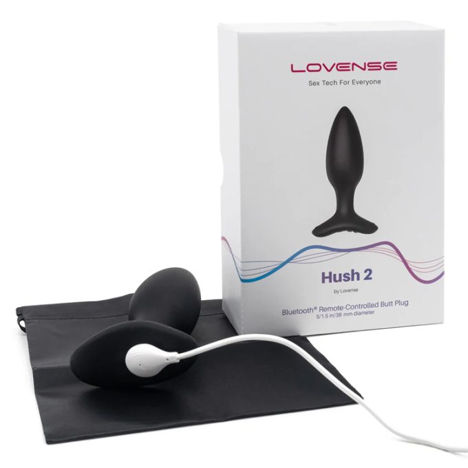 Lovense Hush 2 App-Controlled Butt Plug – 1.5 Inch