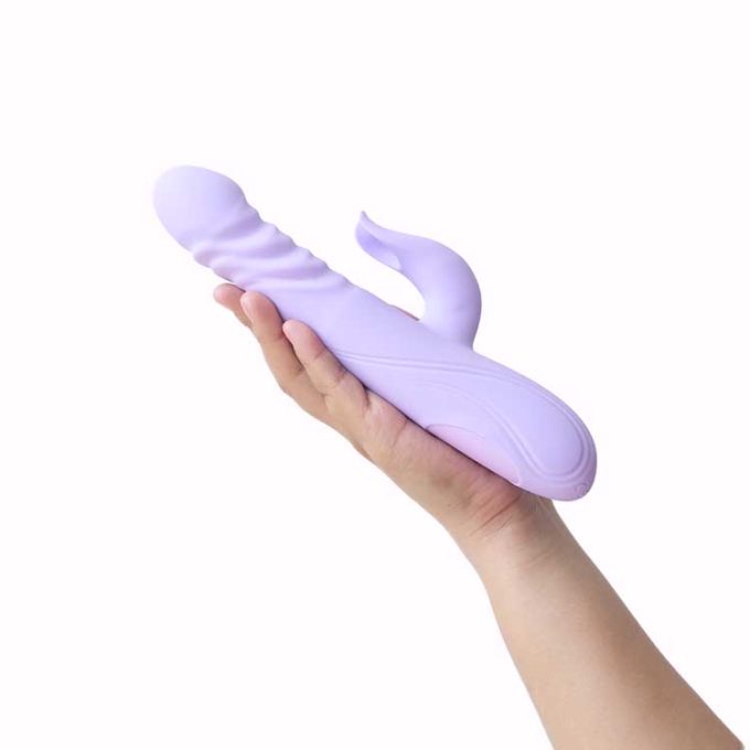 Sweet Lavender Thrusting Rabbit Vibrator