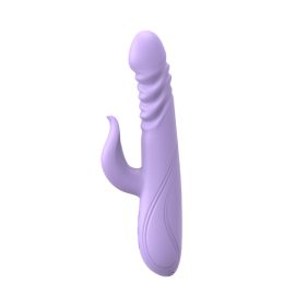 Sweet Lavender Thrusting Rabbit Vibrator