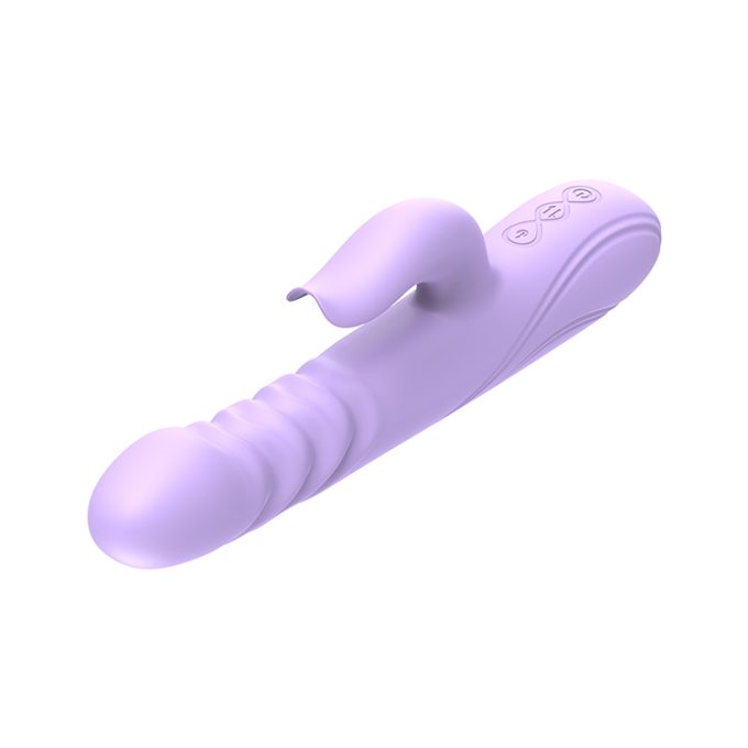 Sweet Lavender Thrusting Rabbit Vibrator