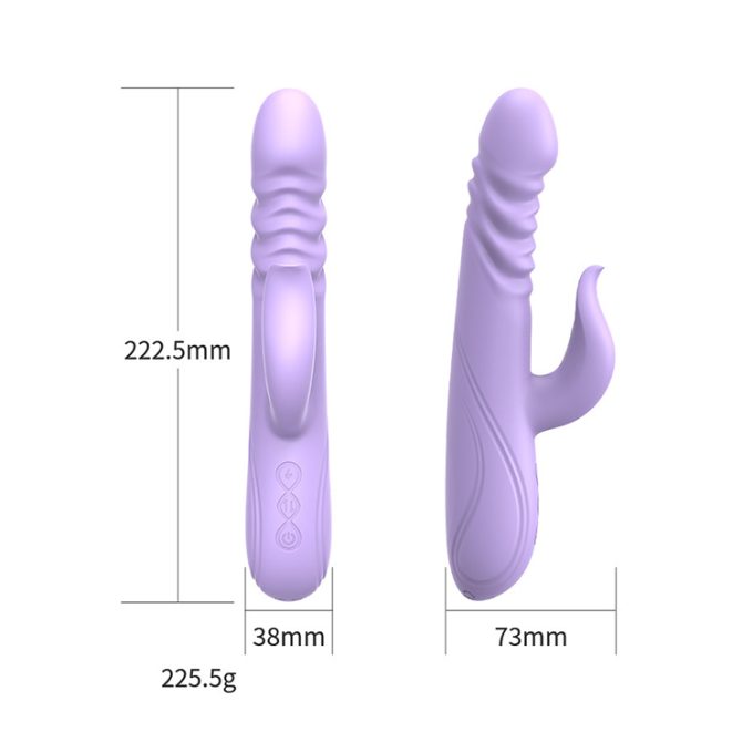 Sweet Lavender Thrusting Rabbit Vibrator