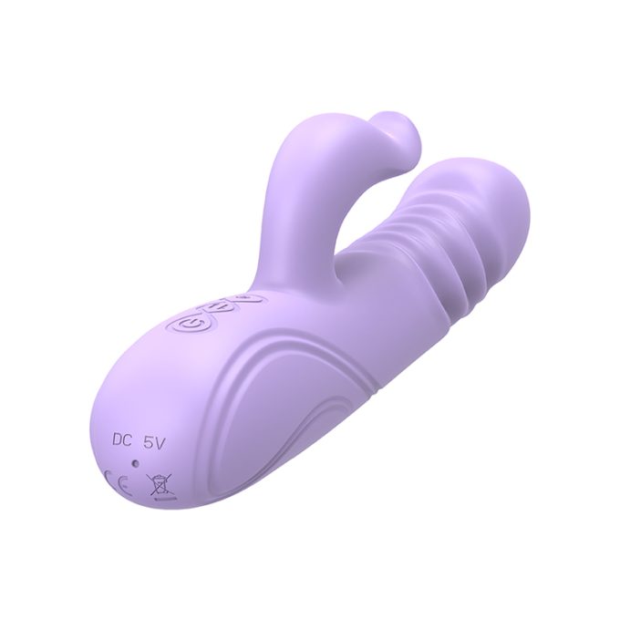 Sweet Lavender Thrusting Rabbit Vibrator