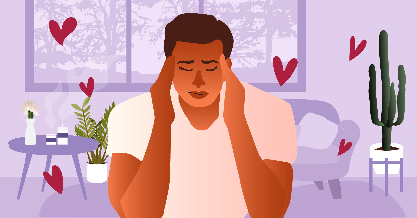 A man experiencing dating fatigue. 
