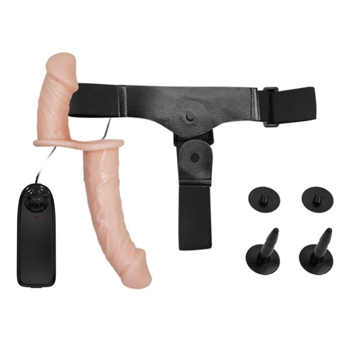 Deep O Vibrating Double Head Strap-On