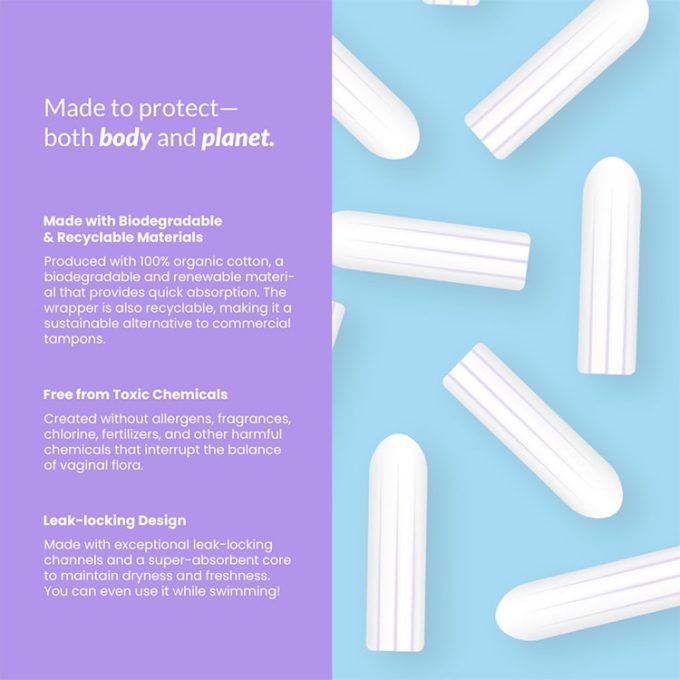 hormony organic heavy tampons