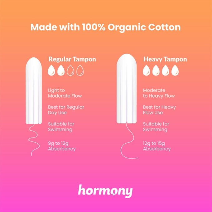hormony organic regular tampon