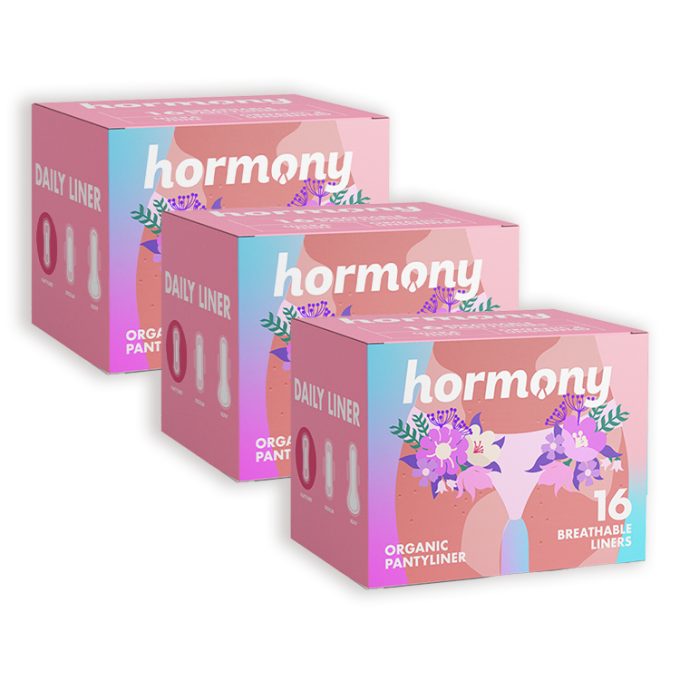 3-Pack Hormony Organic Pantyliner 16s
