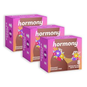 3-Pack Hormony Heavy Organic Pad with Wings 8s