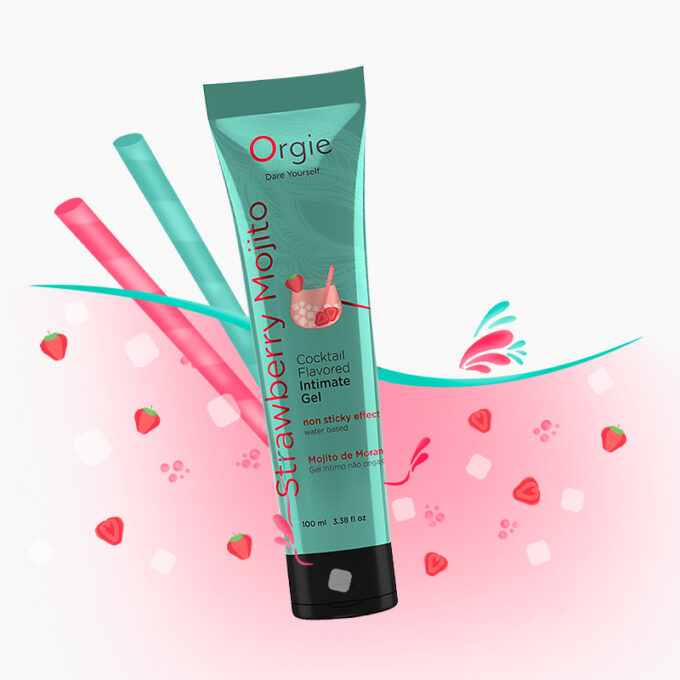 Orgie Lube Tube Cocktail - Strawberry Mojito