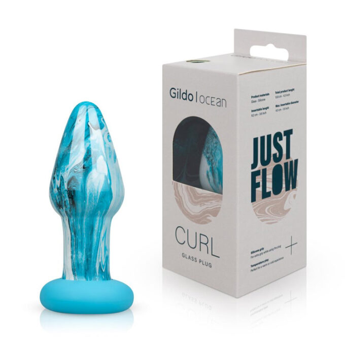 Gildo Ocean Curl Glass Butt Plug