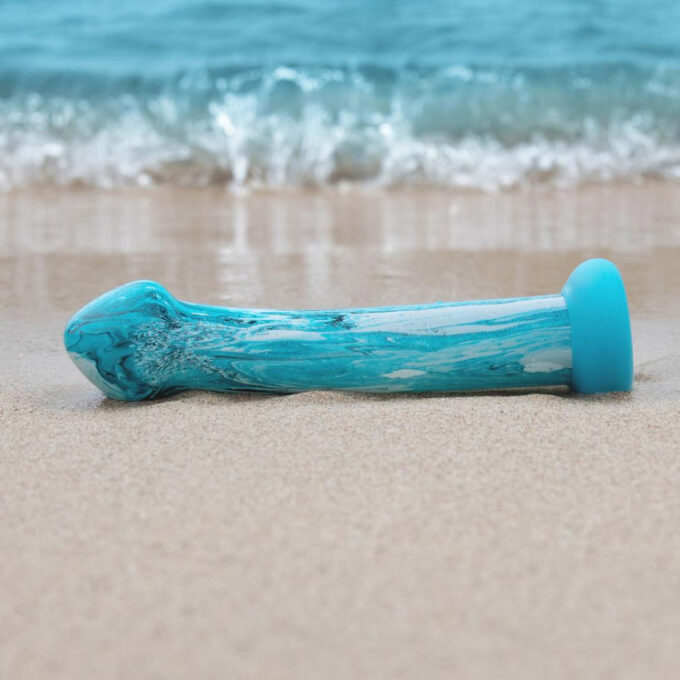 Gildo Ocean Ripple Glass Dildo