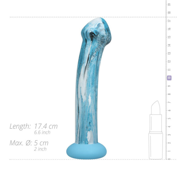 Gildo Ocean Ripple Glass Dildo