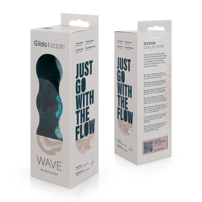 Gildo Ocean Wave Glass Dildo