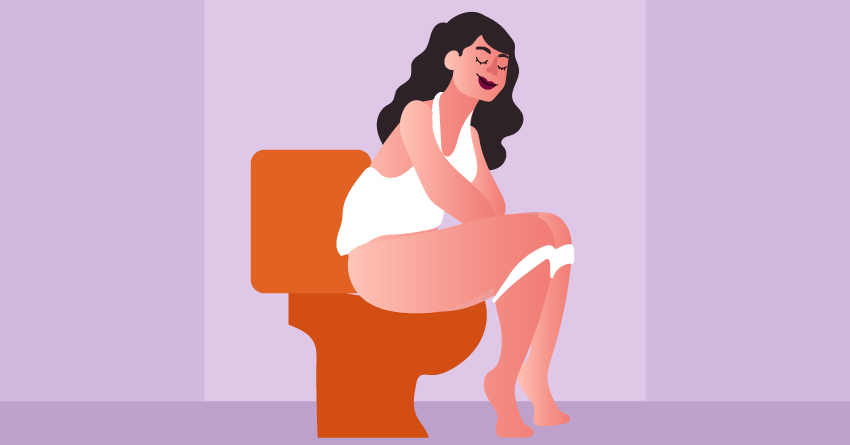 Try checking it after a bowel movement.