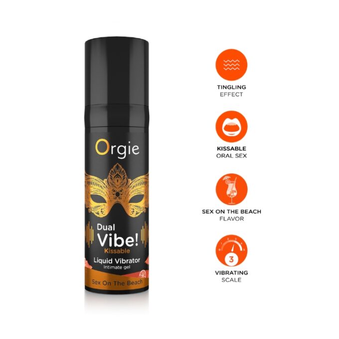 Orgie Dual Vibe Liquid Vibrator - Sex on the Beach