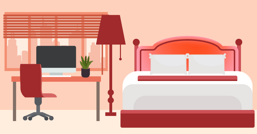 Turn your bedroom into an office fantasy.